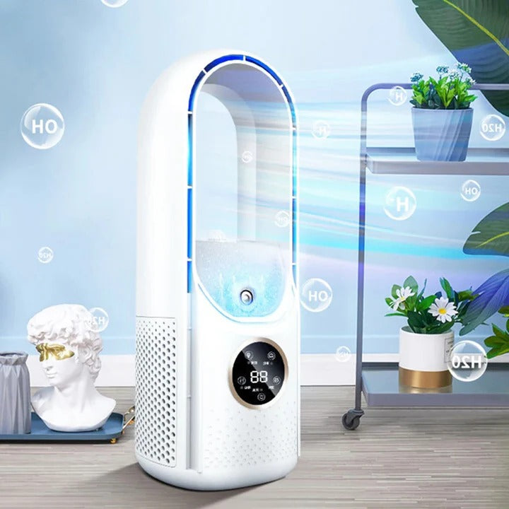 Compact Silent Personal Air Conditioner Fan - Luxicro