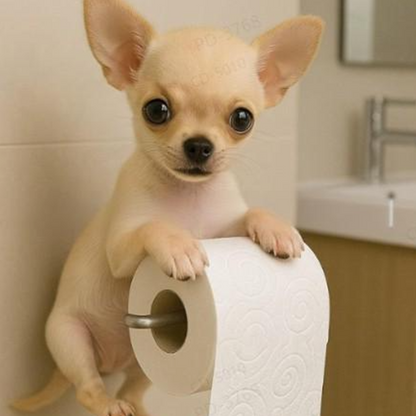 Colorful Pet Theme Toilet Paper Holder