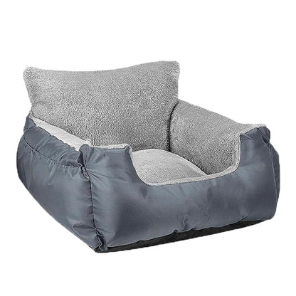 Pet Car Booster Seat with Pockets and Adjustable Leash