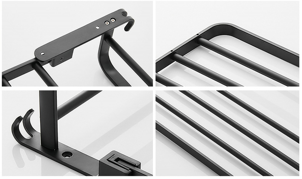 Compact Wall Mount Folding Towel Holder