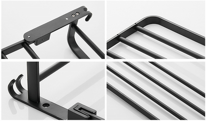 Compact Wall Mount Folding Towel Holder