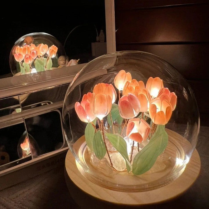Decorative Flower Bedside Lamp - Luxicro