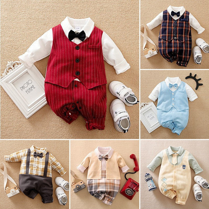 Adorable Infant Boy Short Romper - Luxicro