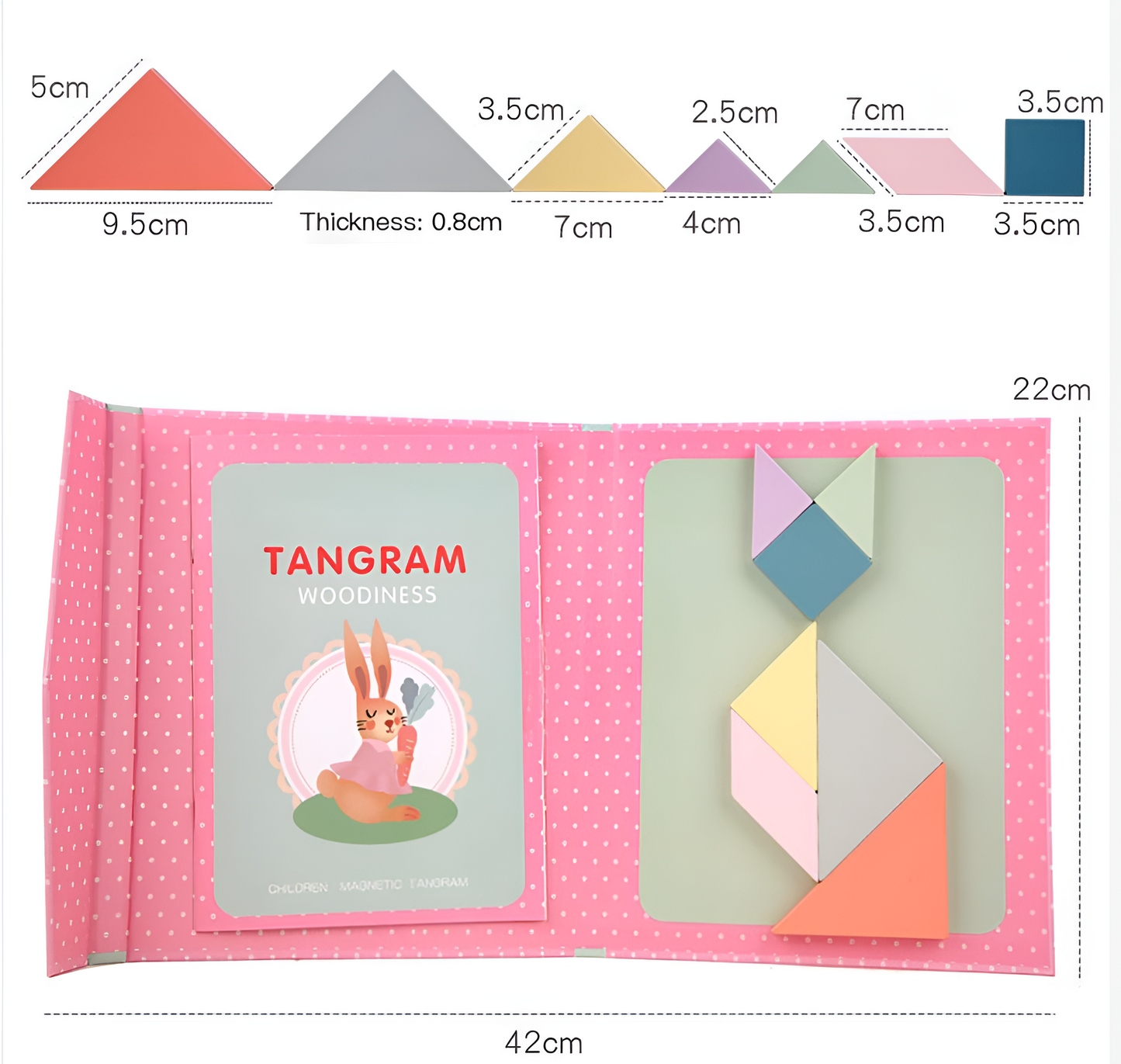 Educational Magnetic Activity Book for Children