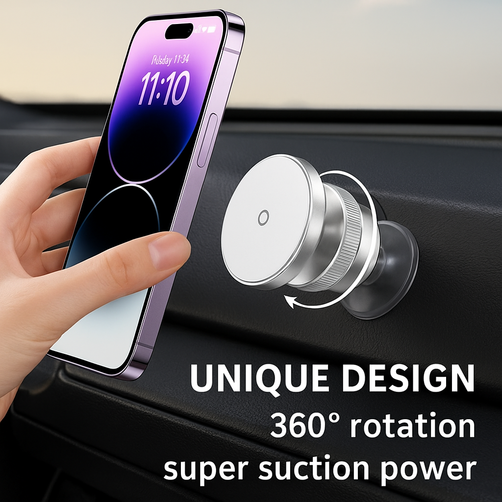 Adjustable 360 Phone Car Mount Holder Strong Suction Cup