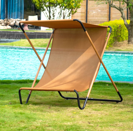 Compact Sun Shelter Folding Beach Chair - Luxicro