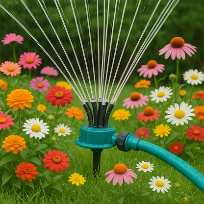 Automatic 360 Degree Lawn Watering Sprinkler System - Luxicro