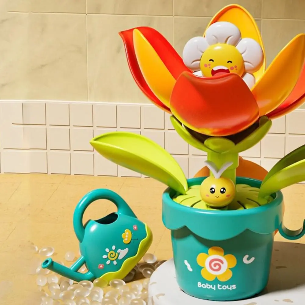 Colorful Happy Baby Sunflower Bath Toy