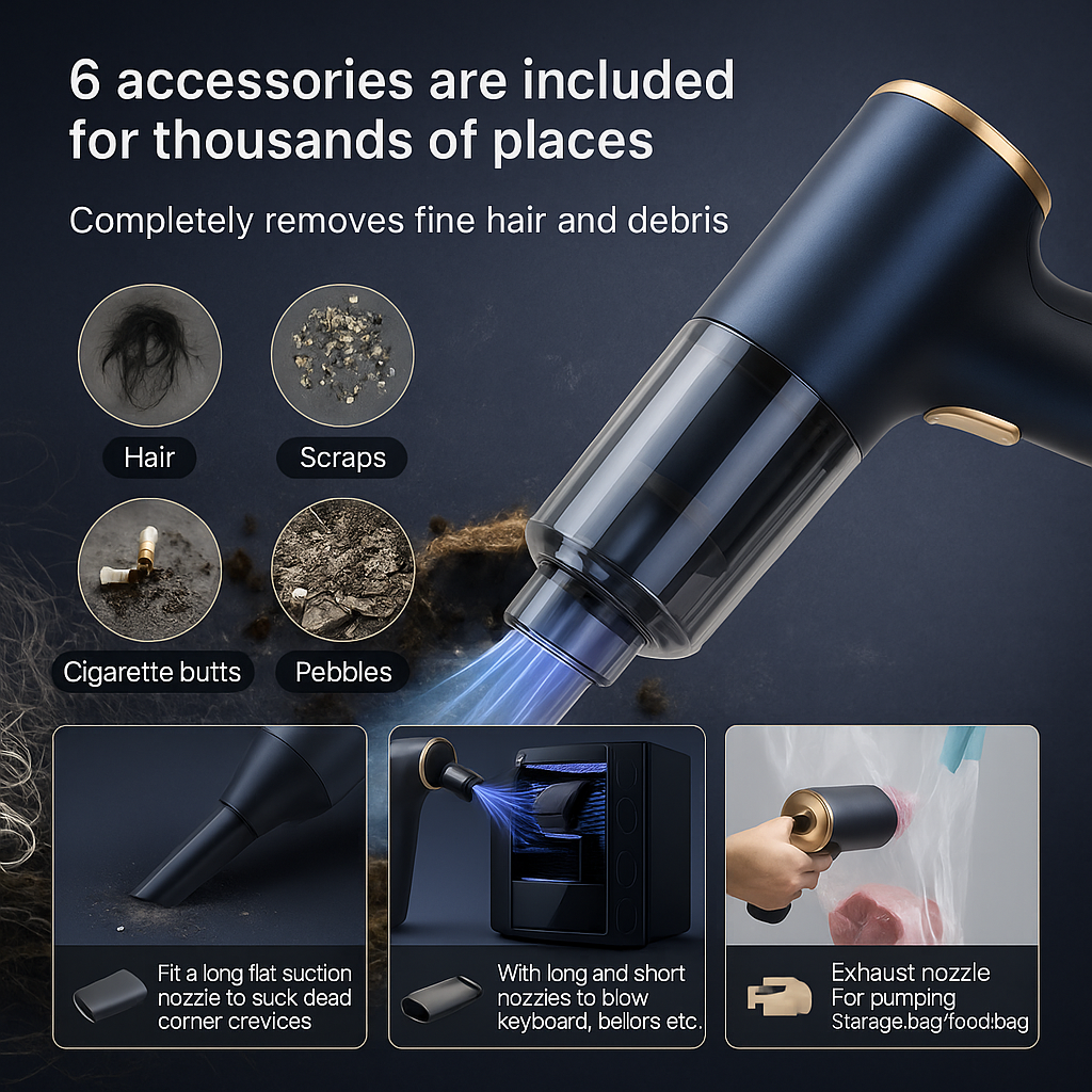 Portable Rechargeable Hand Vacuum Cleaner