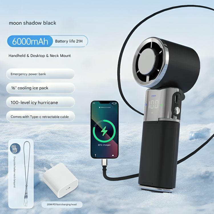 Compact USB Charging Cooling Fan