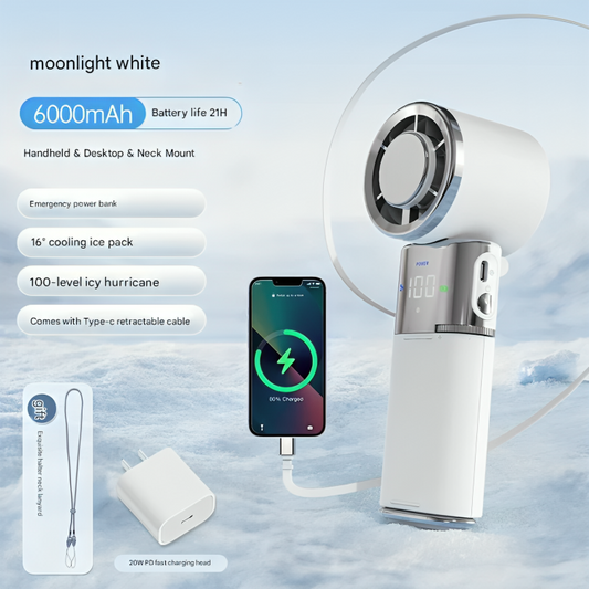 Compact USB Charging Cooling Fan - Luxicro