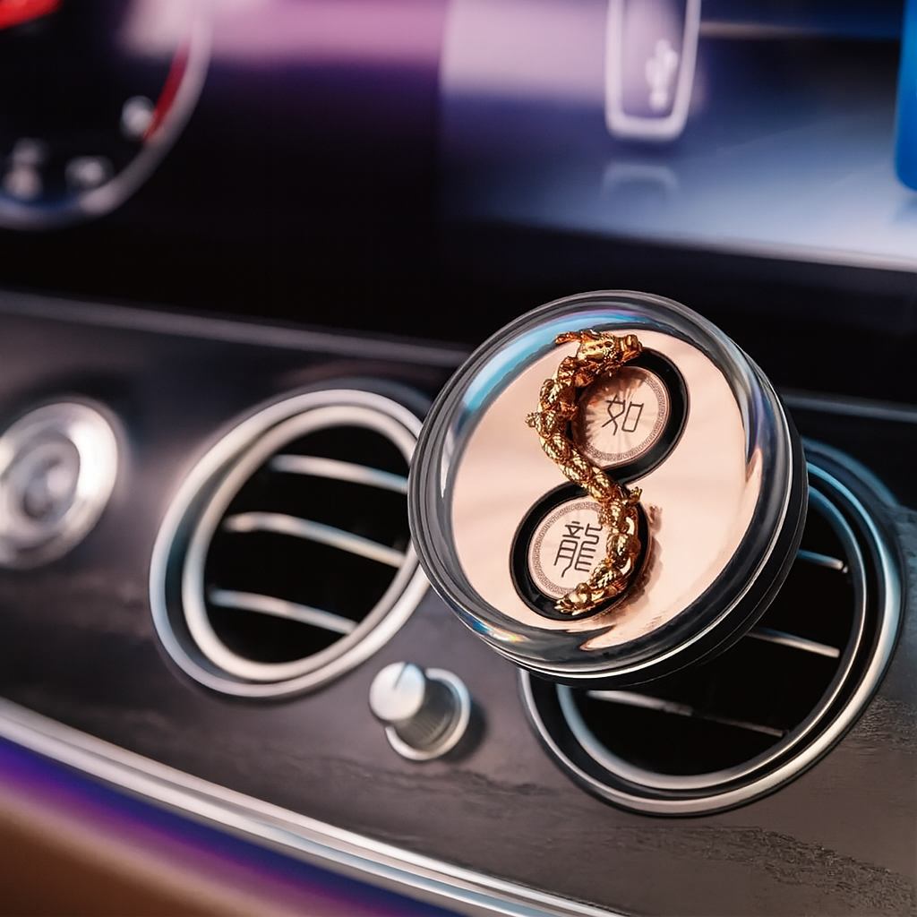 Cool Car Air Freshener with Spinning Dragon Shape - Luxicro