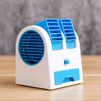 Portable 2-in-1 Mini Desk Fan Air Purifier - Luxicro