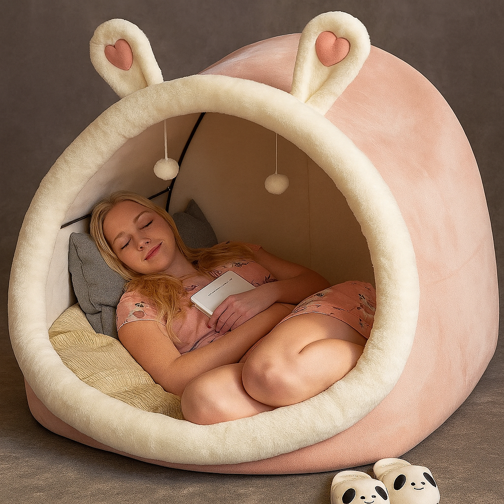 Cute Rabbit Kids Playhouse Tent - Luxicro