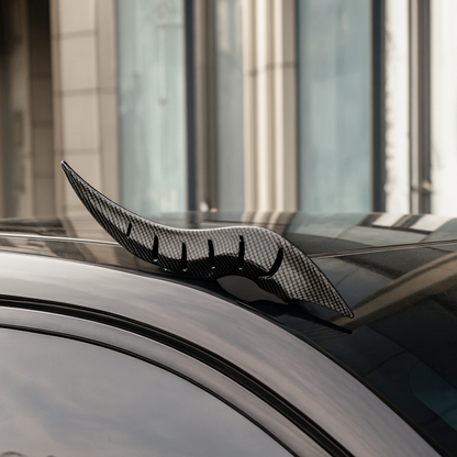 Sleek Black Car Roof Spoiler Decoration - Luxicro