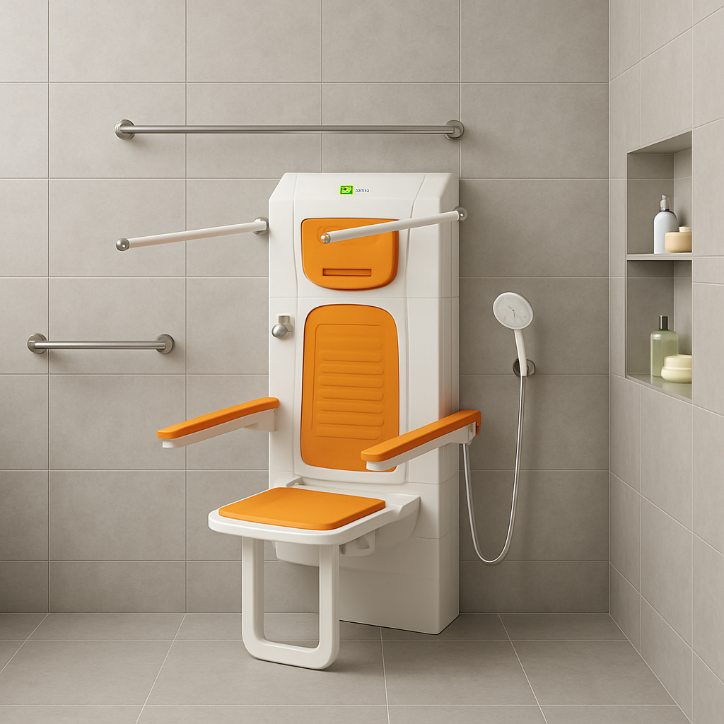 Portable Foldable Shower Seat Chair Set - Luxicro