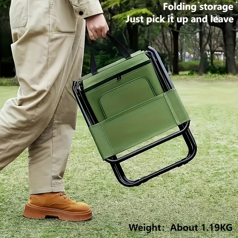 Cooler Portable Folding Camping Stool