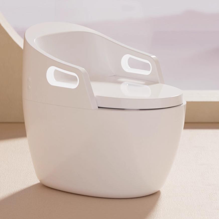 Automatic Easy Clean Floor Mount Toilet