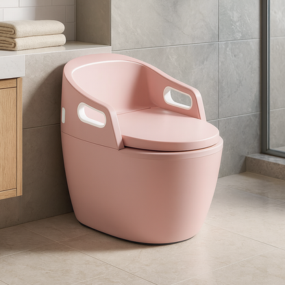 Automatic Easy Clean Floor Mount Toilet