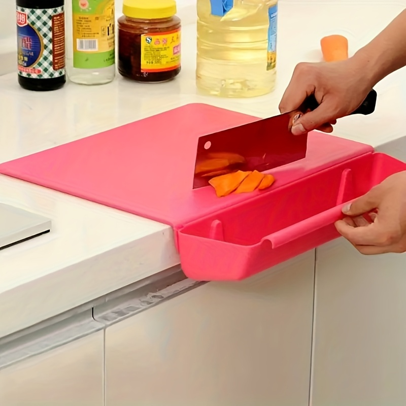 2-Sided Wooden Cutting Board with Juice Tray