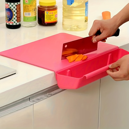 2-Sided Wooden Cutting Board with Juice Tray