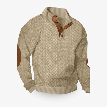 Cozy Men's Crew Neck Pullover Sweater - Luxicro