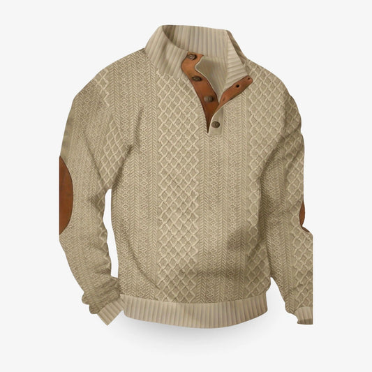 Cozy Men's Crew Neck Pullover Sweater - Luxicro