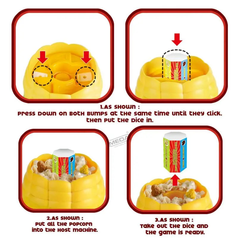 Fun Family Popcorn Game Set with Popper Box