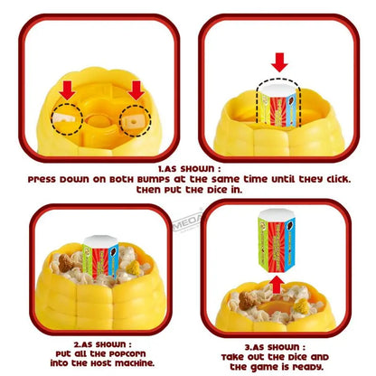 Fun Family Popcorn Game Set with Popper Box