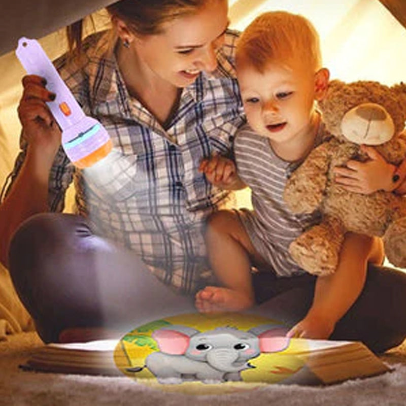 Fun Kids Projection Night Light Flashlight