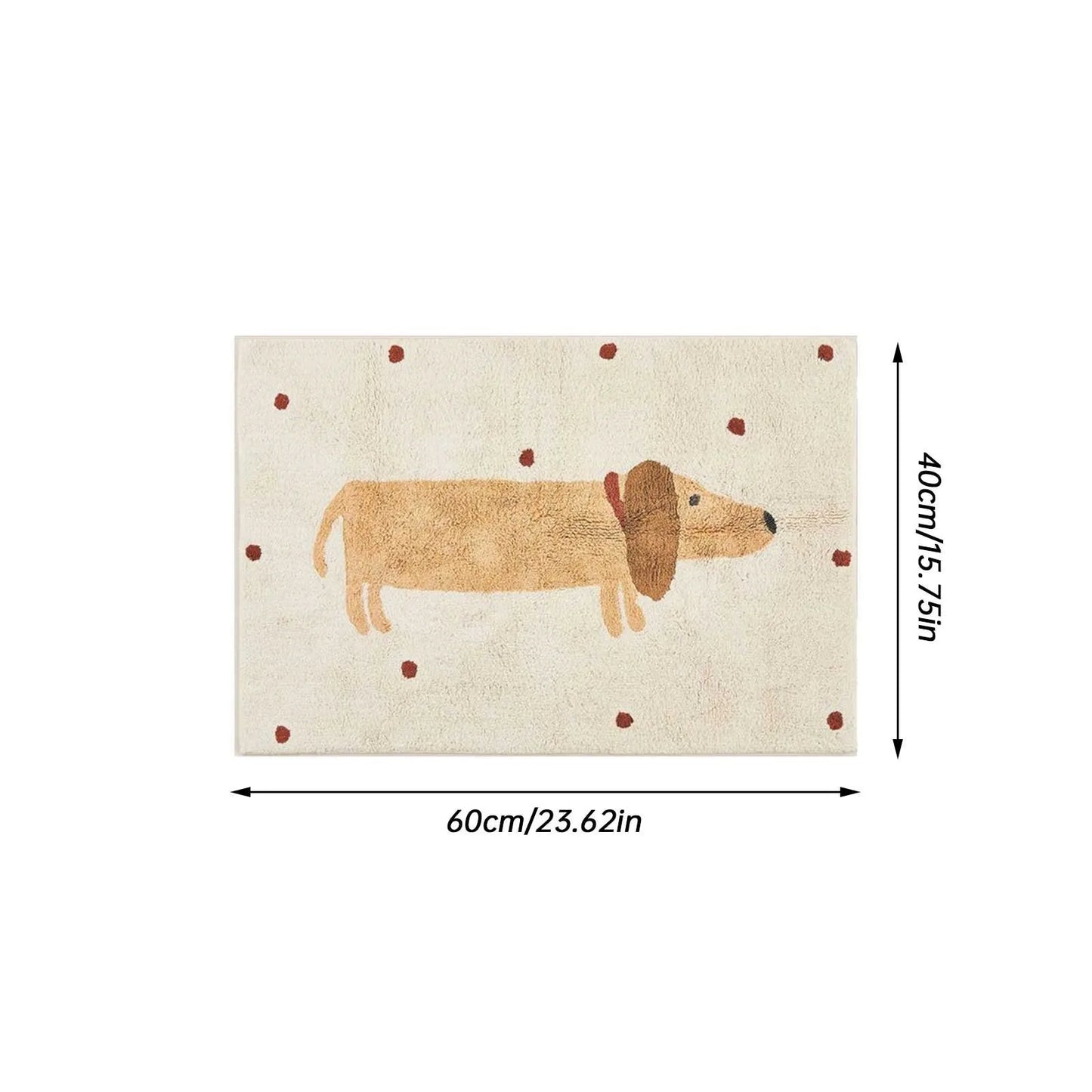 Soft Children's Rug with Fun Puppy Pattern