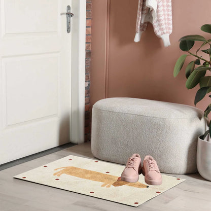 Cute Dog Pattern Kids Bedroom Rug
