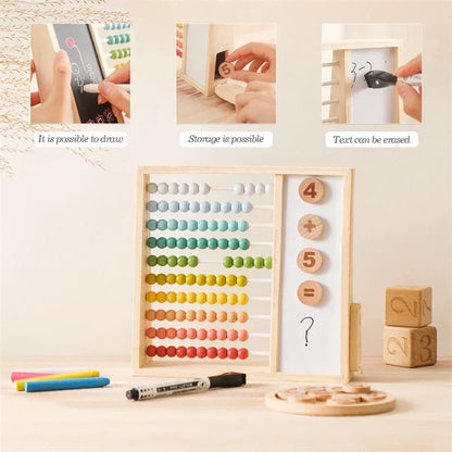Learning Wooden Math Counting Toy for Kids - Luxicro