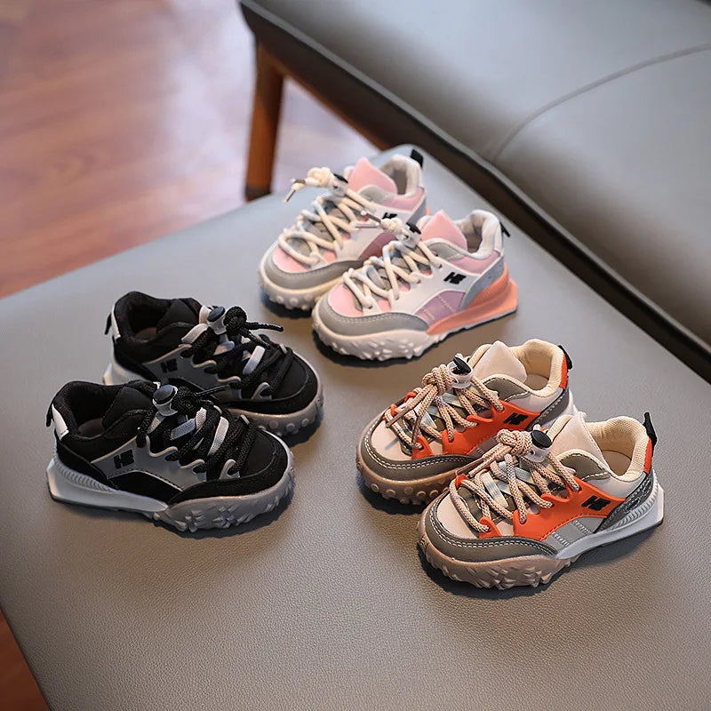 Boys Girls Running Shoes - Cushioned Sport Sneakers - Luxicro