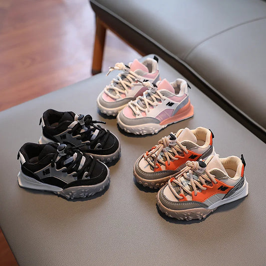 Boys Girls Running Shoes - Cushioned Sport Sneakers - Luxicro