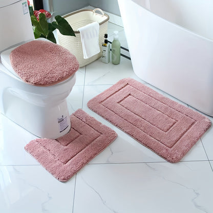 Soft Non-Slip Bathroom Mat Set