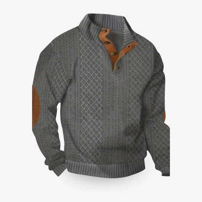 Cozy Men's Crew Neck Pullover Sweater