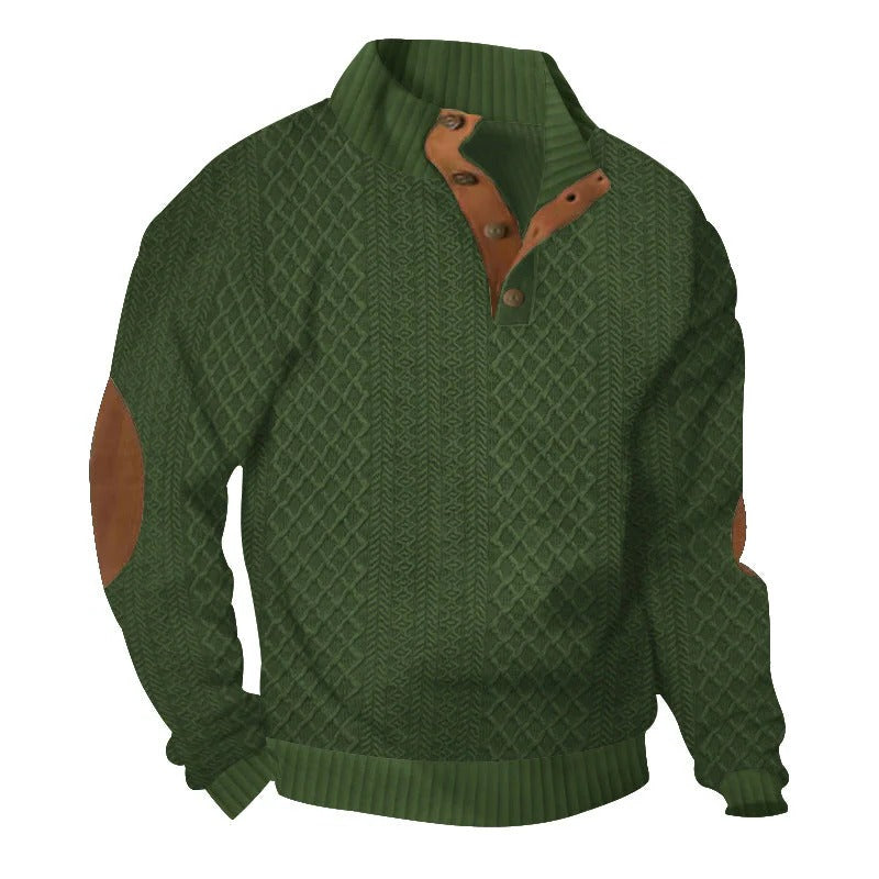 Cozy Men's Crew Neck Pullover Sweater