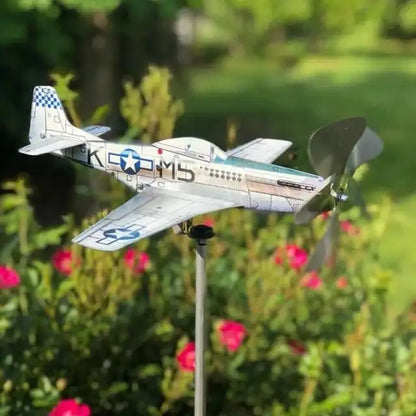 Retro Plane Yard Decor Spinner