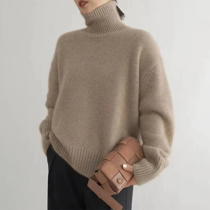 Cozy Crew Neck Pullover Sweater - Luxicro