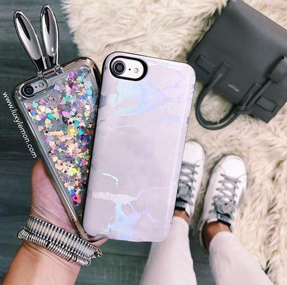 Glowing Marble Protective Phone Cover