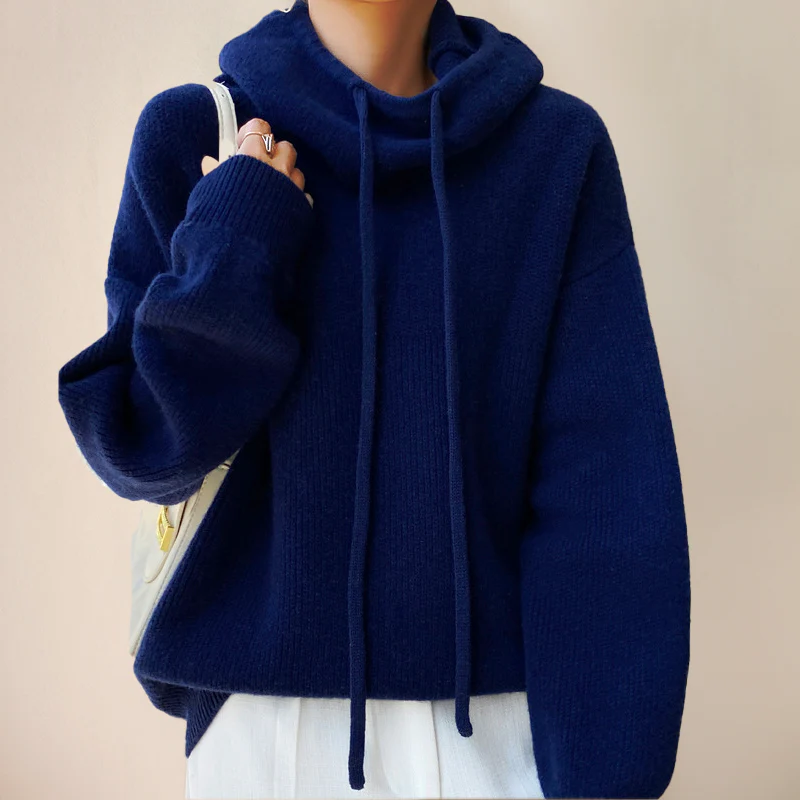 Soft Merino Wool Women's Turtleneck Sweater