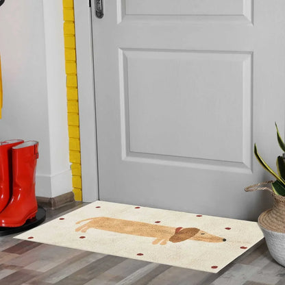 Soft Children's Rug with Fun Puppy Pattern