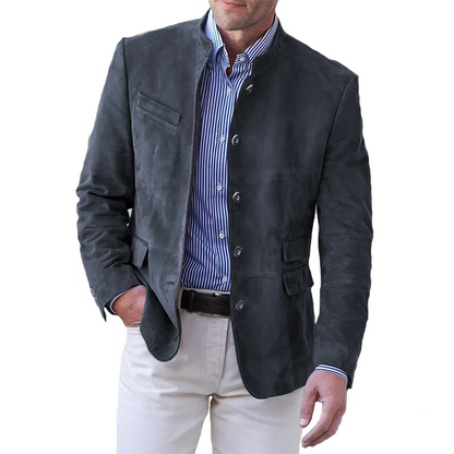 Traditional Fit Mens Button Down Jacket - Luxicro