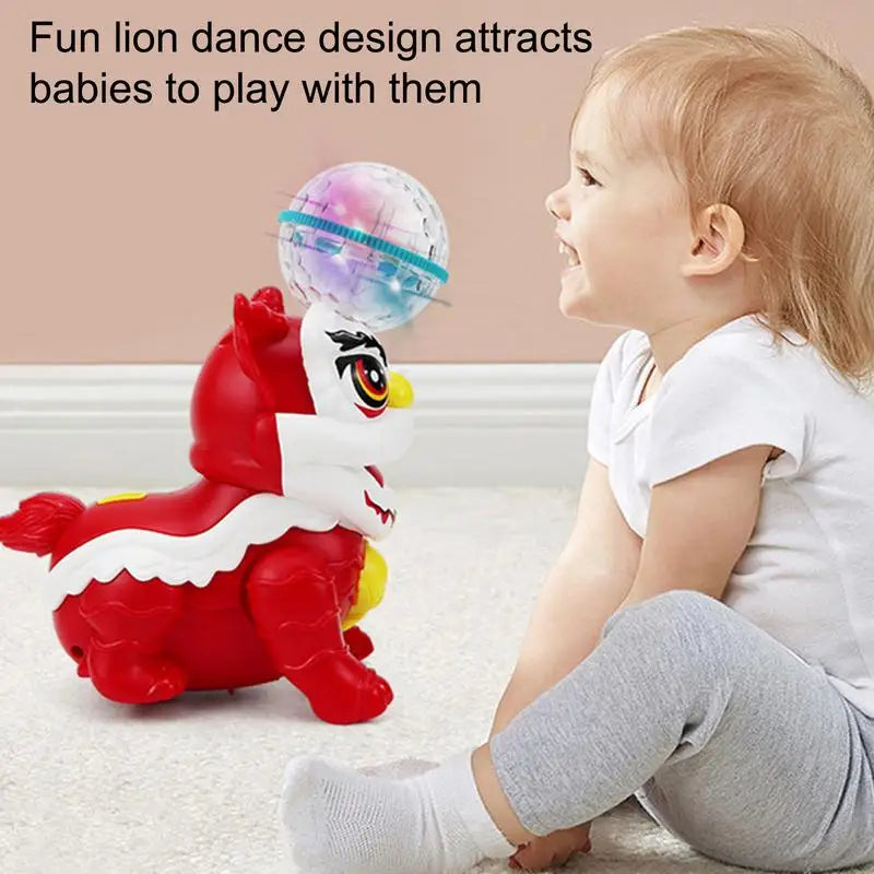 Fun LED Lion Desk Lamp with Music and Motion - Luxicro