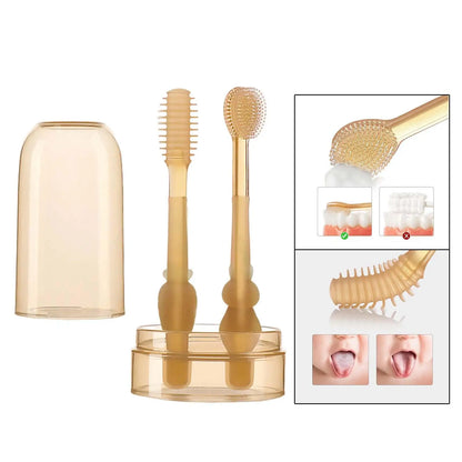 Soft Bristle Baby Toothbrush Set for Kids Oral Care