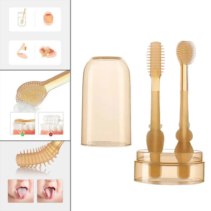 Soft Bristle Baby Toothbrush Set for Kids Oral Care