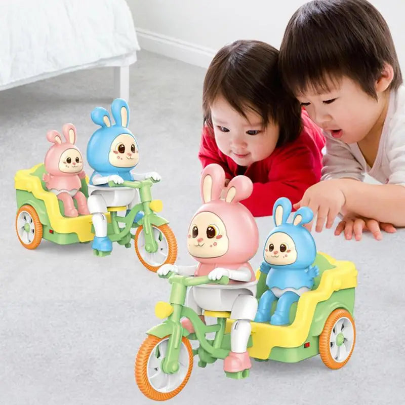 Colorful Rabbit Kids Bike with Trailer - Luxicro
