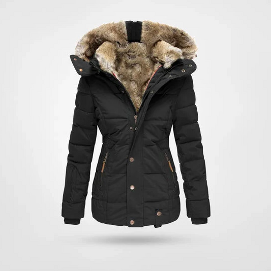 Cozy Insulated Snow Jacket with Hood - Luxicro