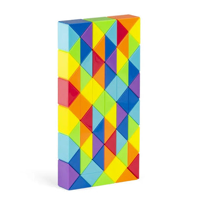 Fun Colorful 3D Snake Puzzle Cube - Luxicro